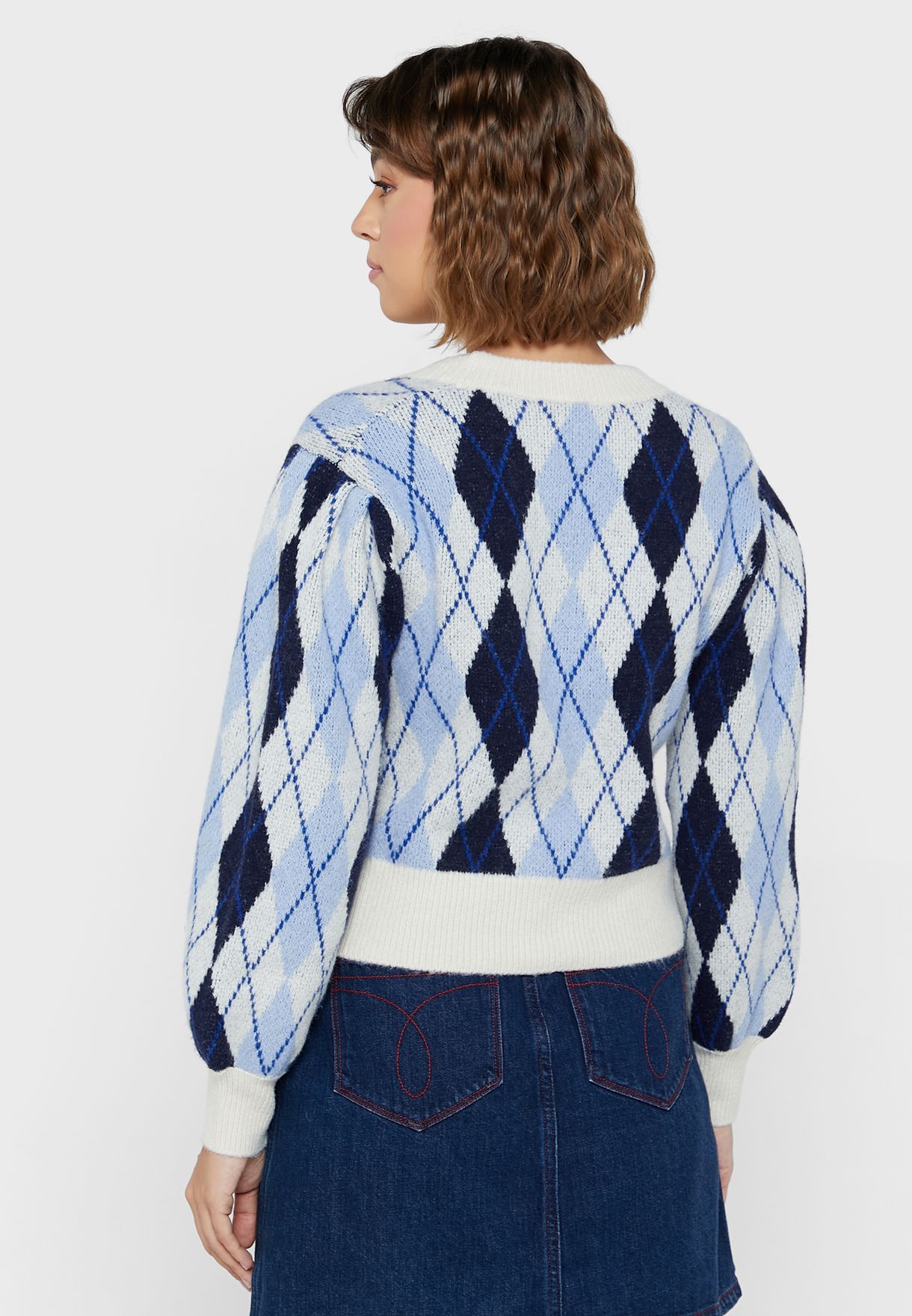 V-Neck Knitted Cardigan