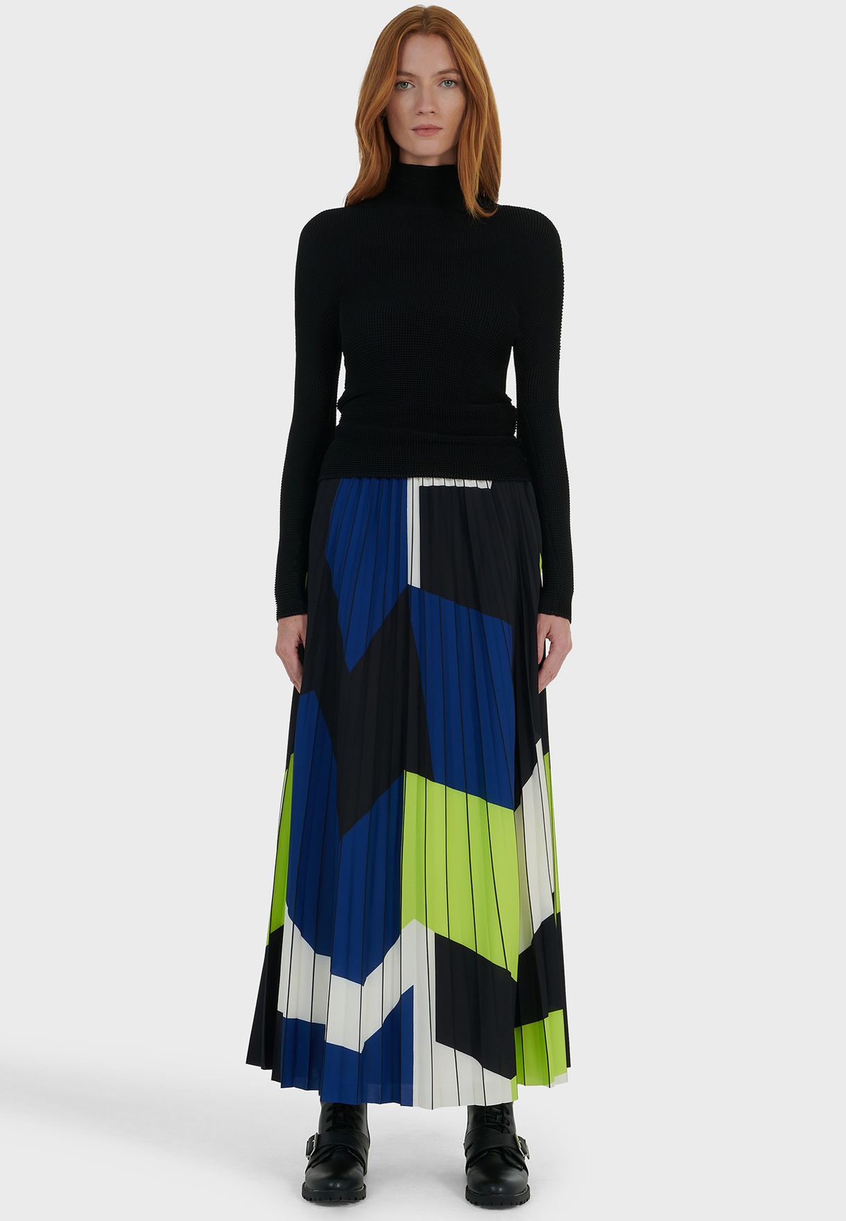 Printed Geometric Skirt