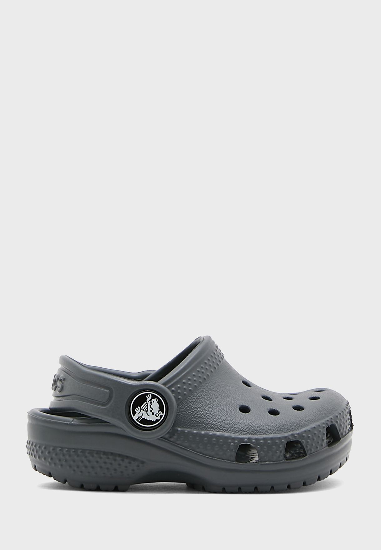 infant black crocs