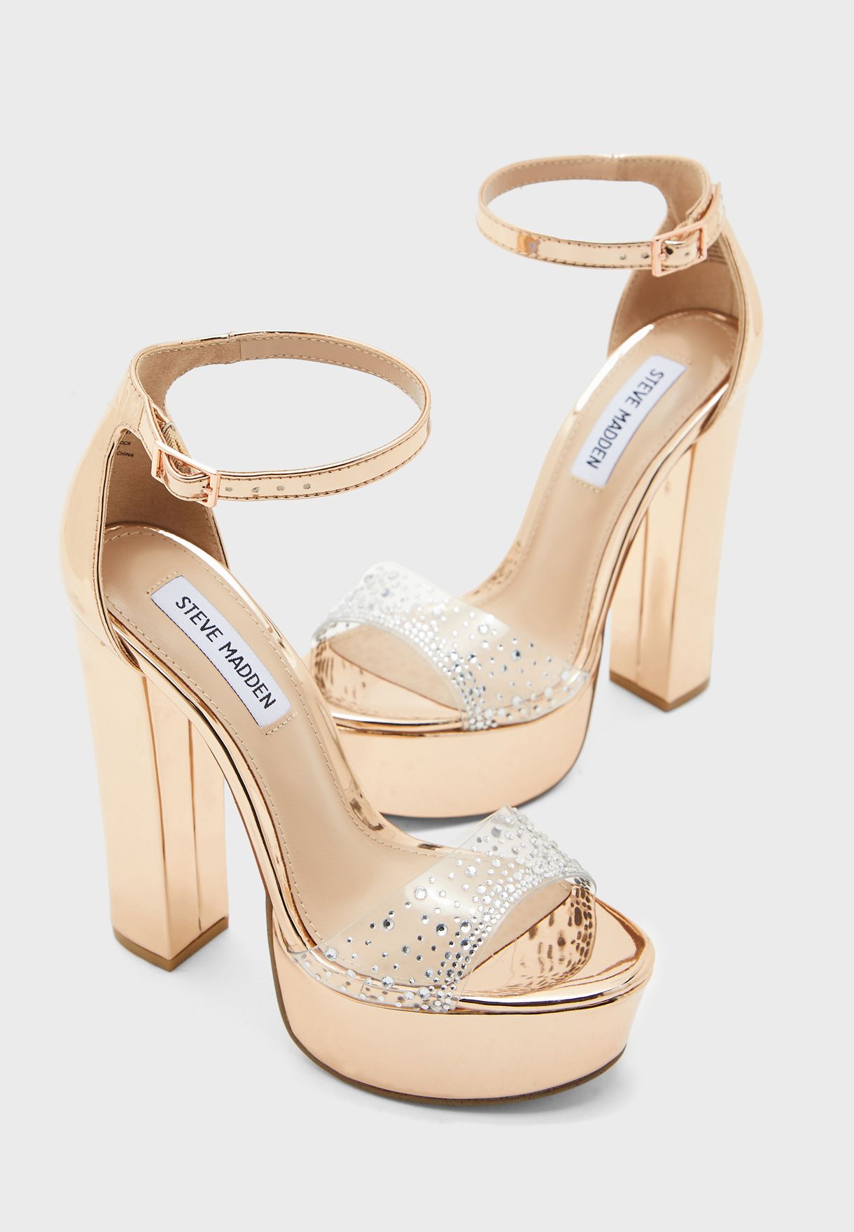 steve madden gold strappy heels