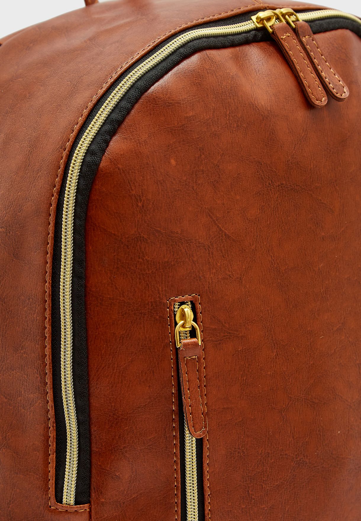 Faux Leather Backpack