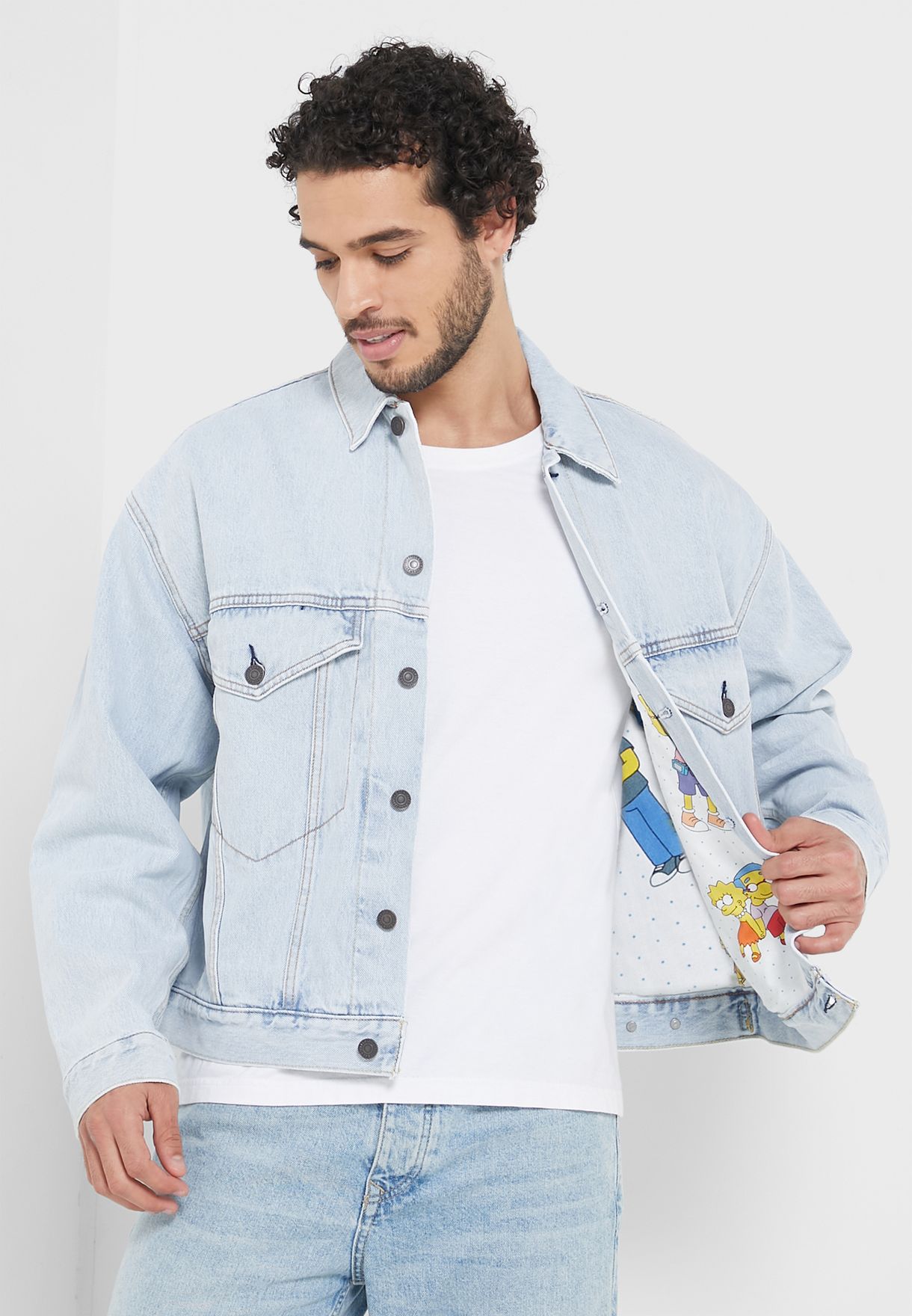 Buy Levis blue Graphic Denim Jacket for Men in Manama, Riffa