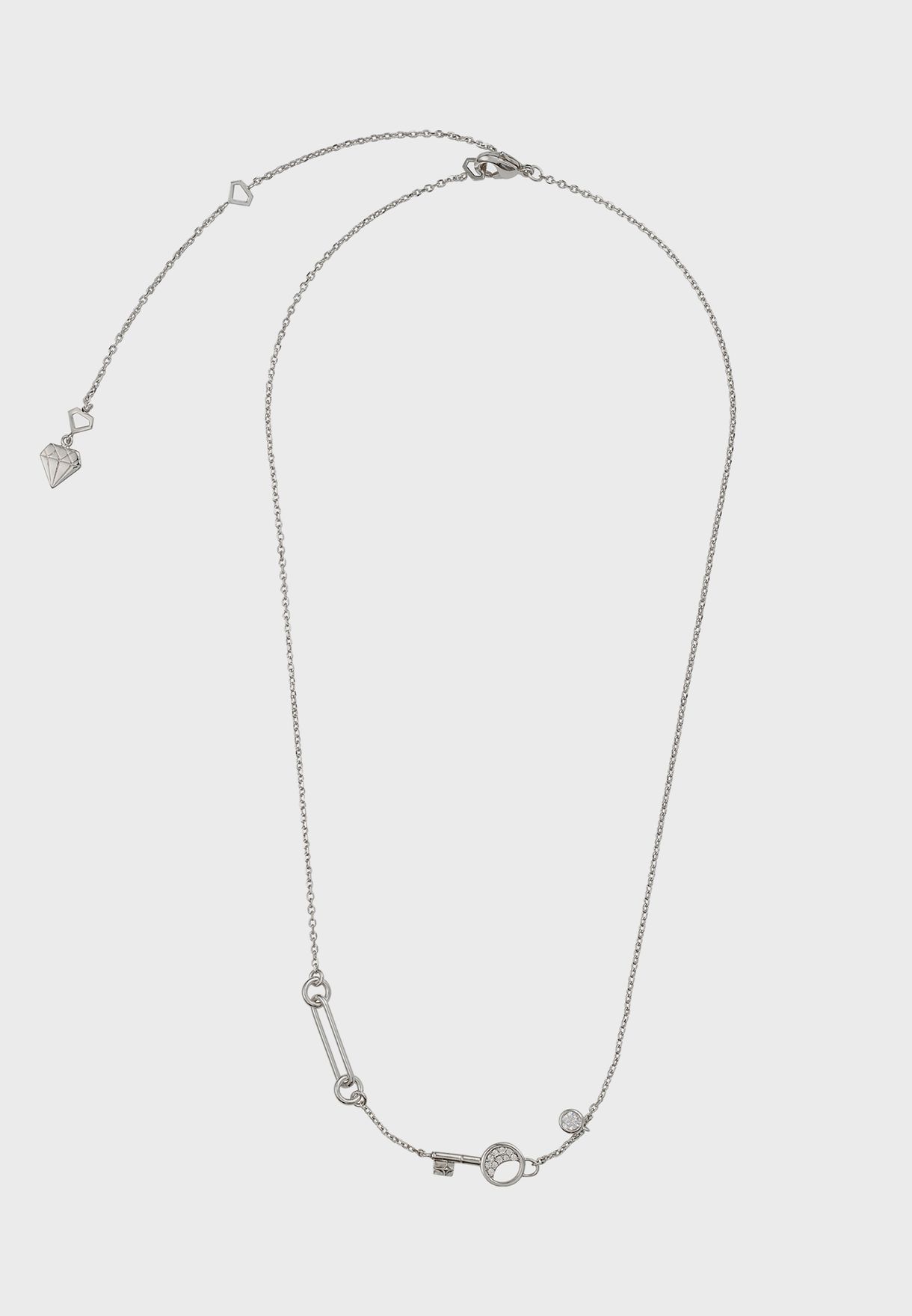 Crescent Key Necklace