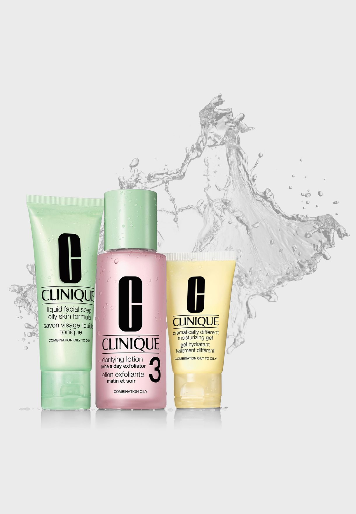 Buy Clinique clear Step Skin Care Set - Combination To Oily Skin for Women in MENA, Worldwide