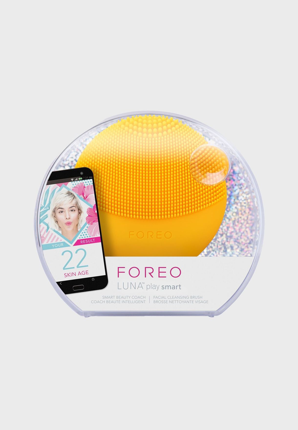 LUNA Fofo Facial Cleansing Brush - Sunflower