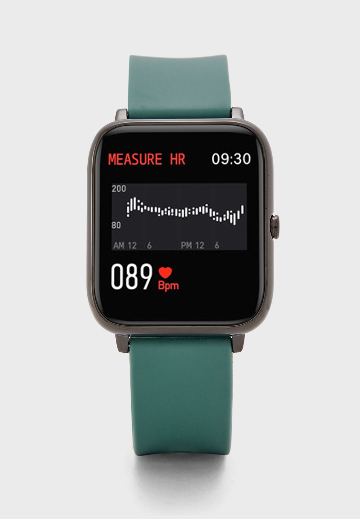 ساعة ذكية مع معدل ضربات القلب وشاشة كبيرة
