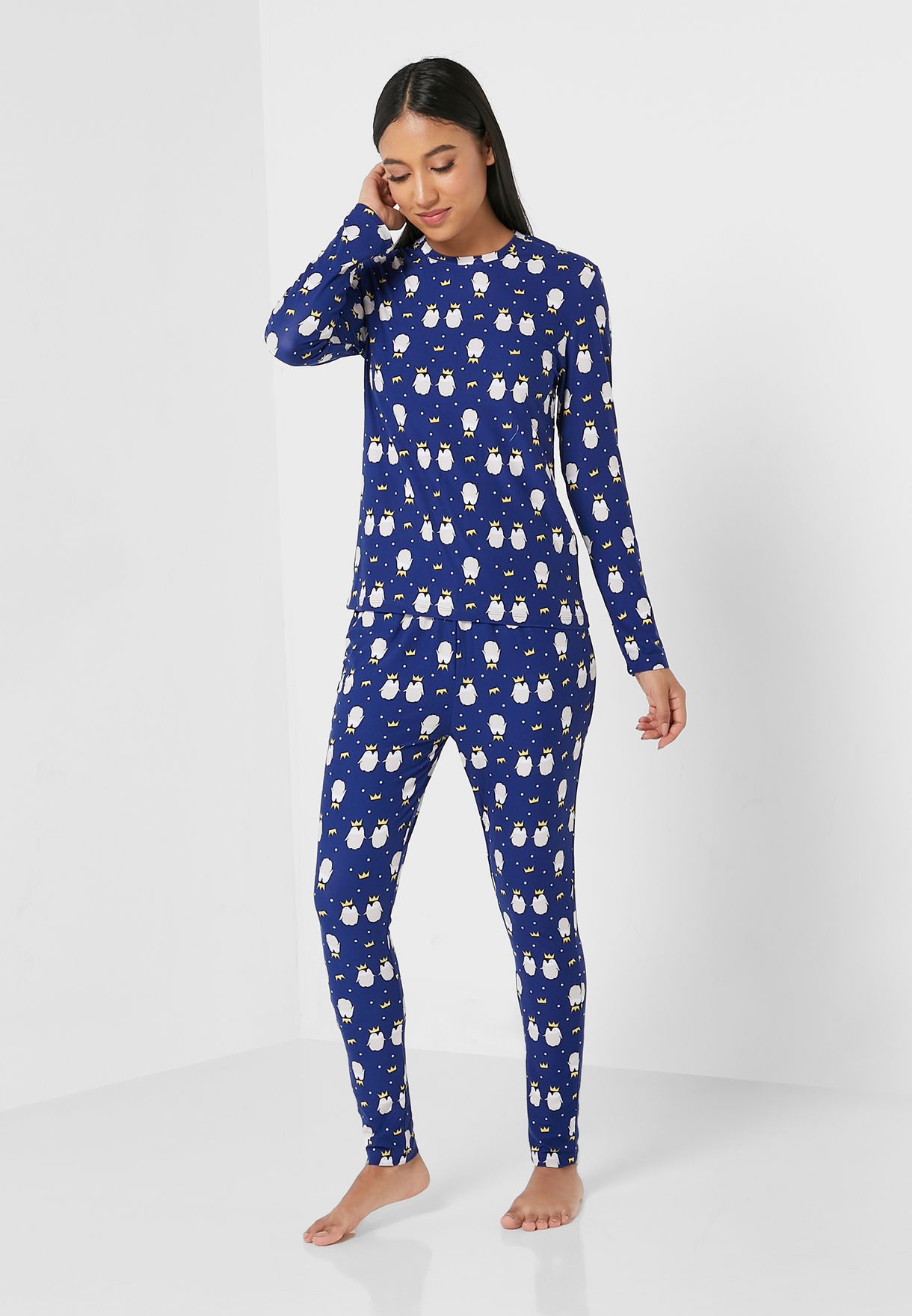 Printed Top & Pyjama Set