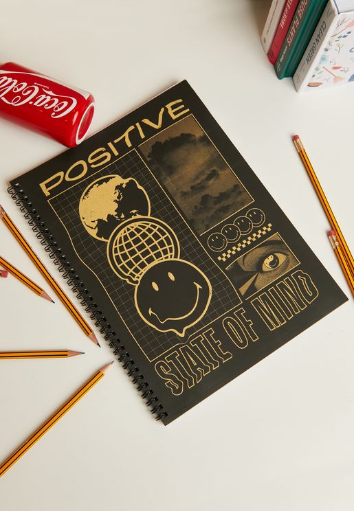 A4 Smiley Positive State Of Mind Notebook