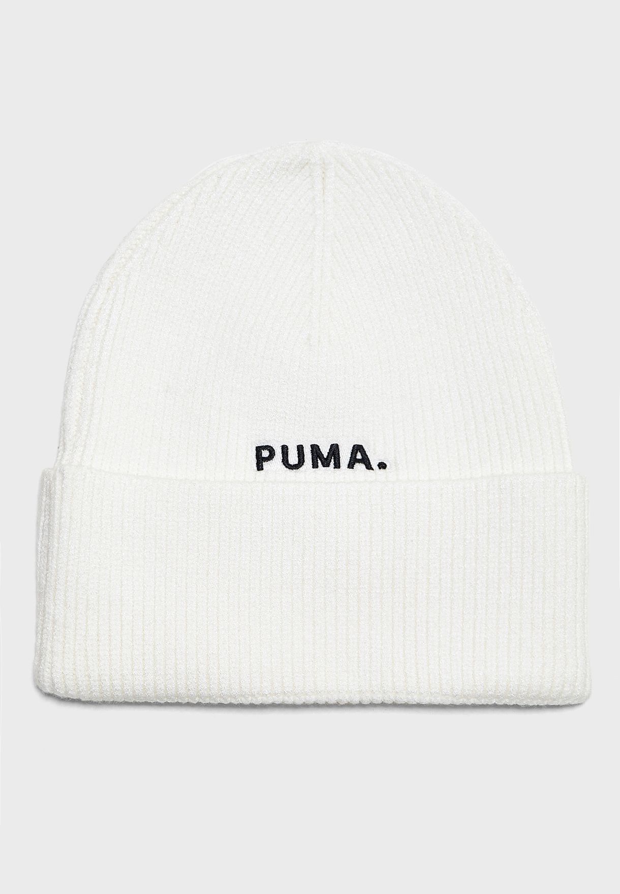 puma white beanie