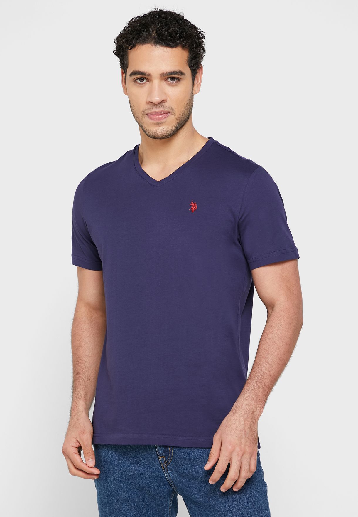 us polo v neck