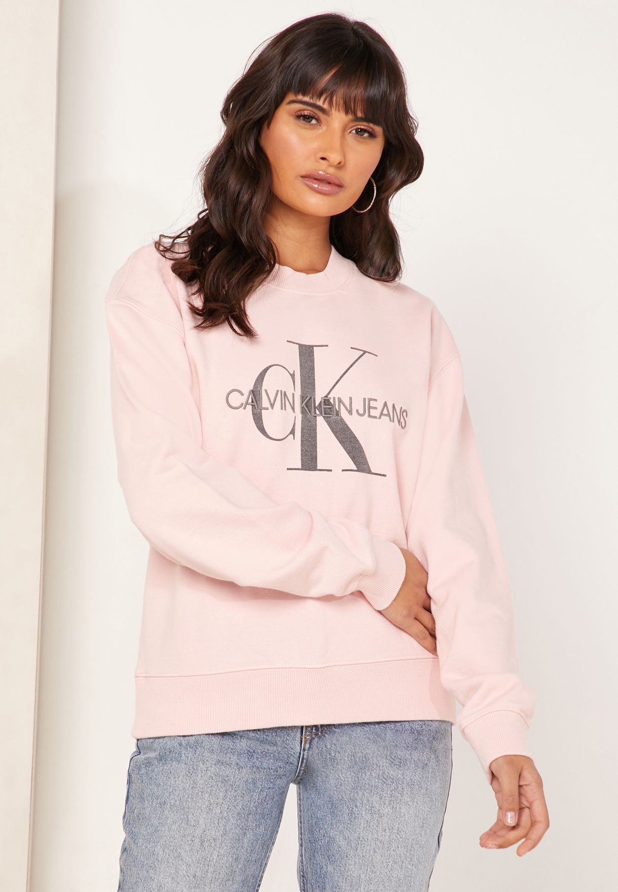 Buy Calvin Klein Jeans pink Monogram 