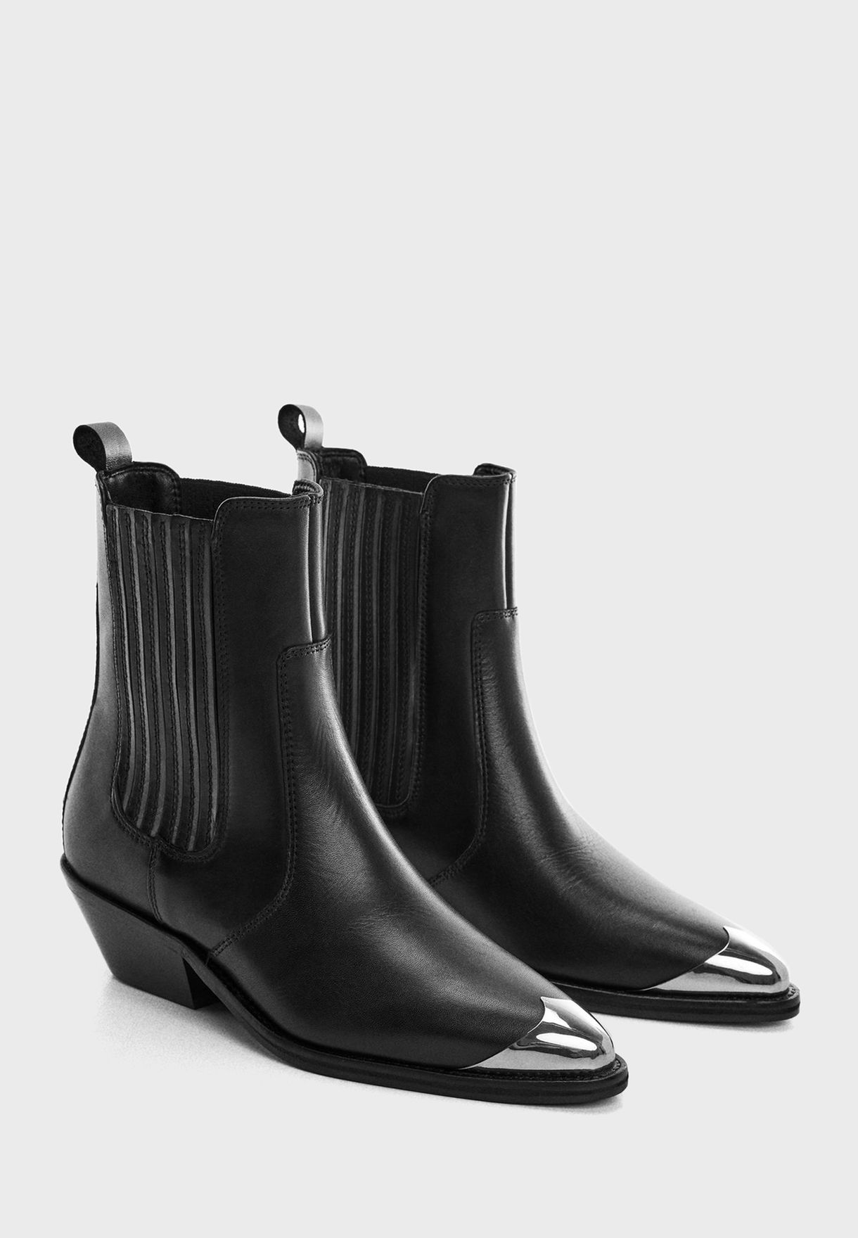 Metal Ankle Boots