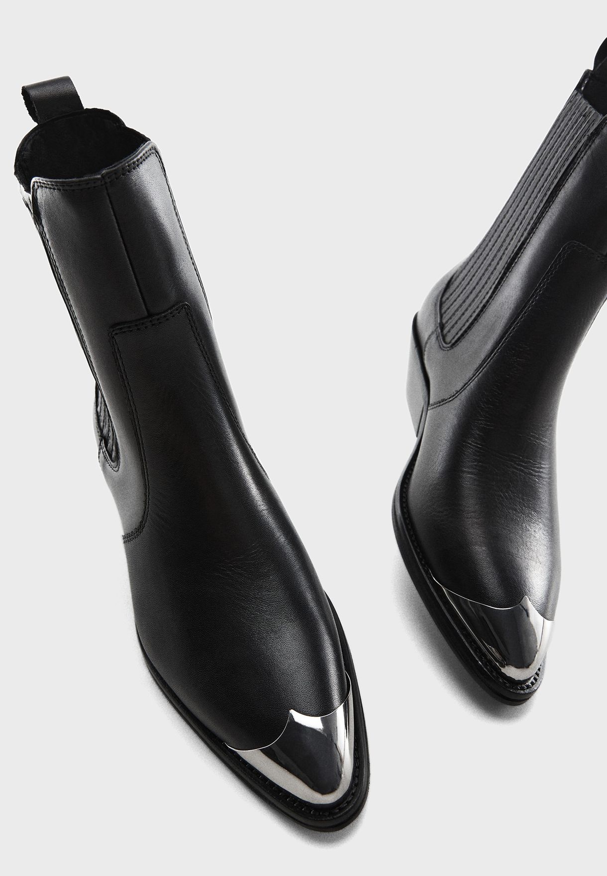 Metal Ankle Boots