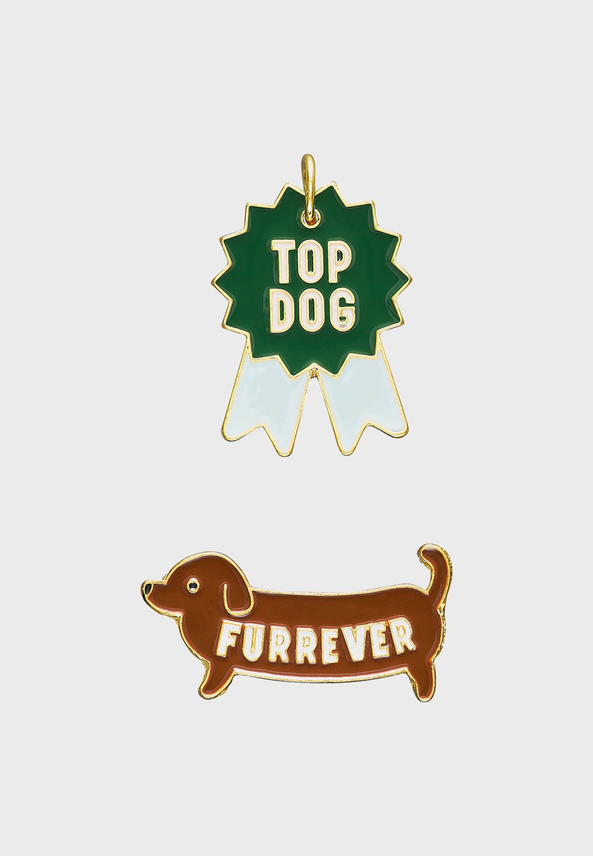 dog pin with top