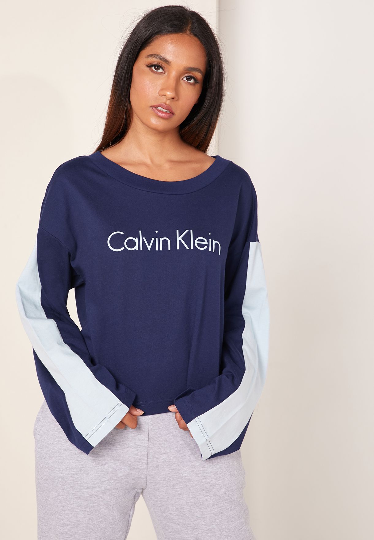 calvin klein pyjama top womens