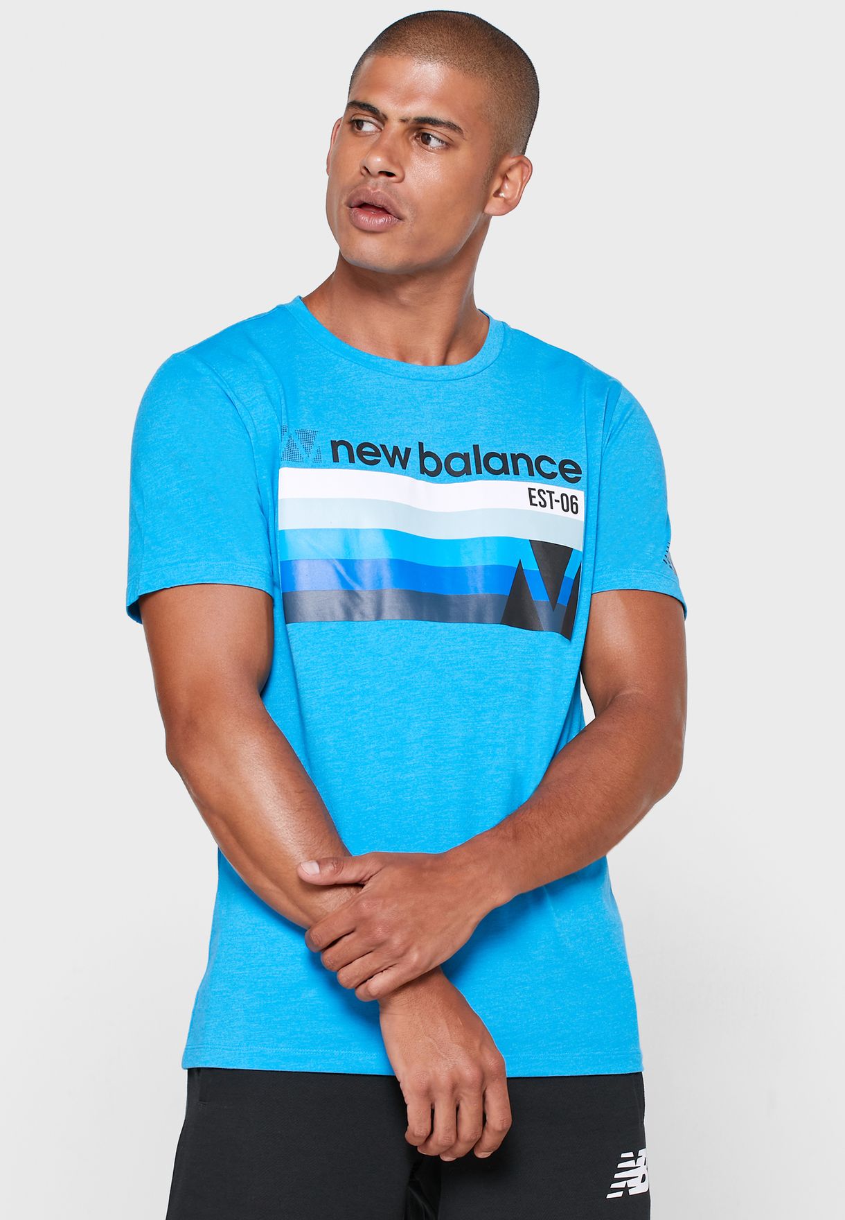 new balance blue shirt