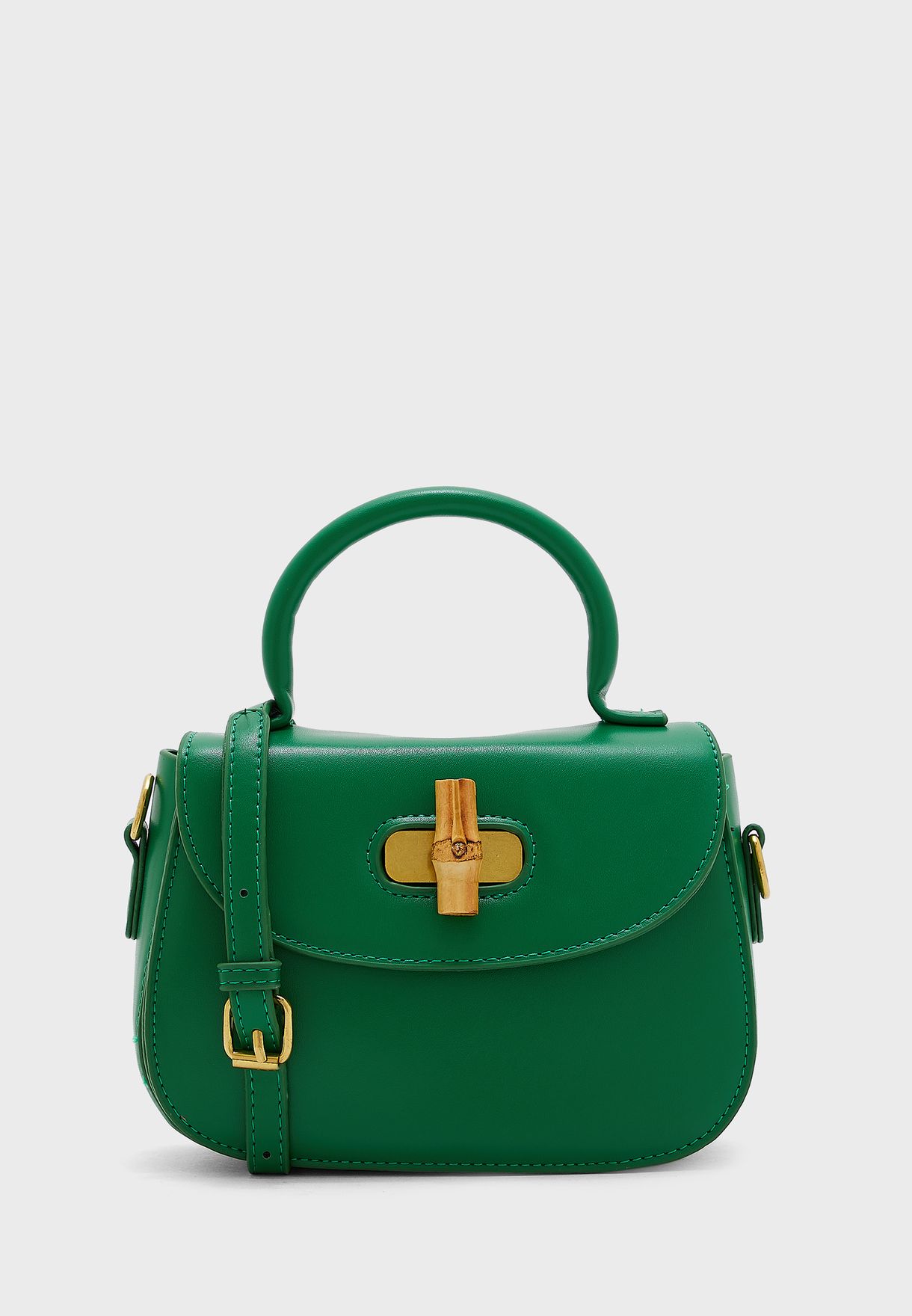 Bamboo Clasp Handbag