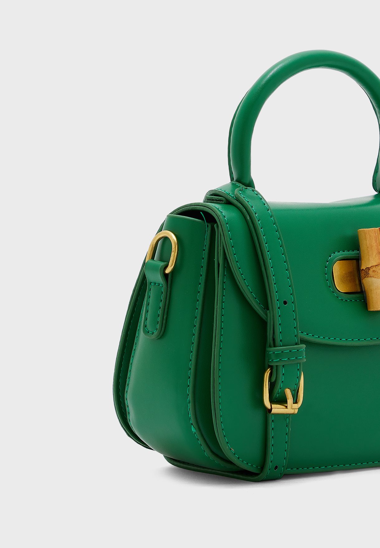 Bamboo Clasp Handbag