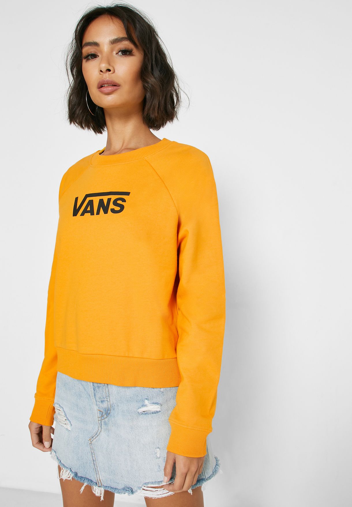 Buy Vans yellow Flying Boxy Sweatshirt 
