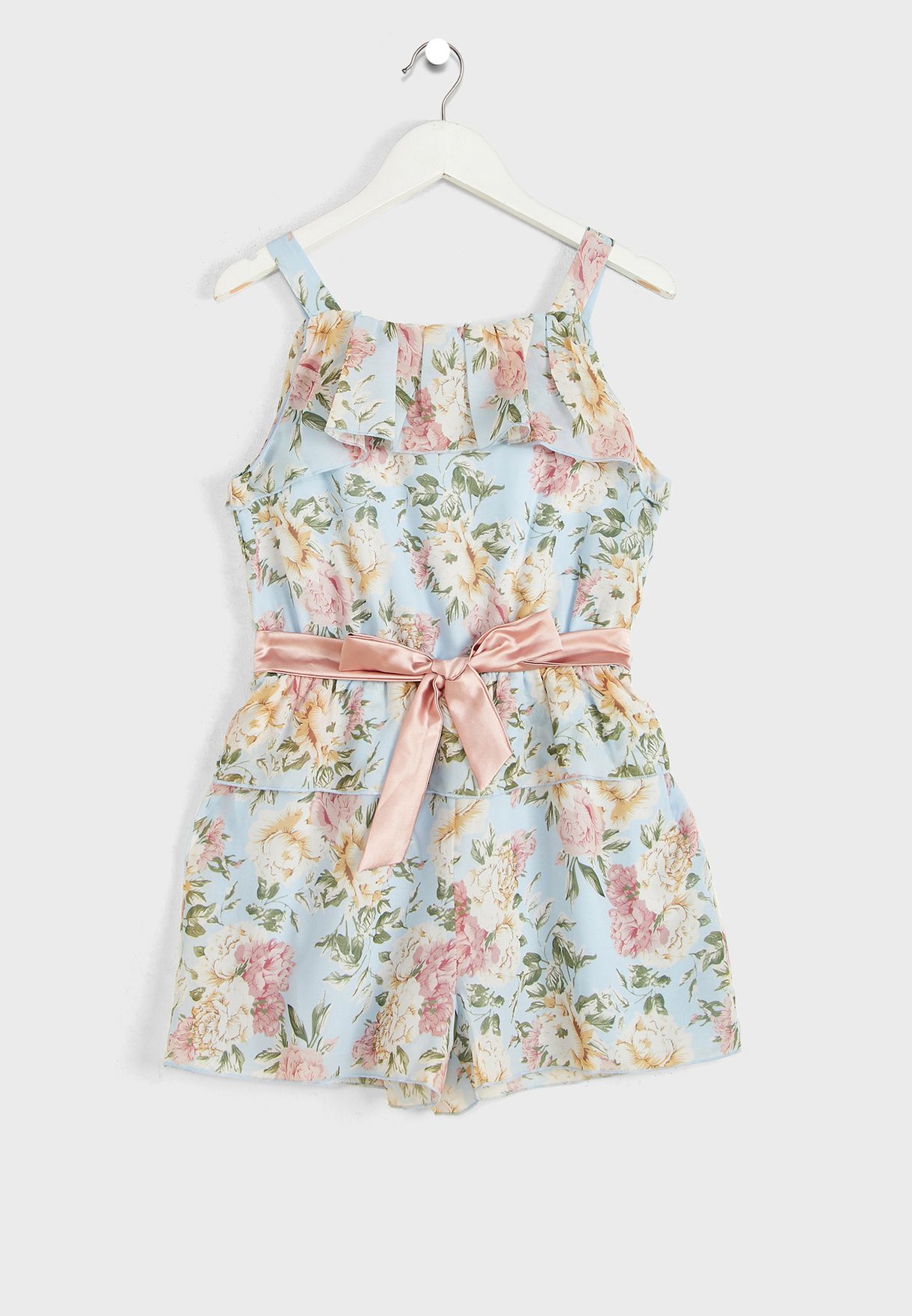 Youth Floral Print Playsuit