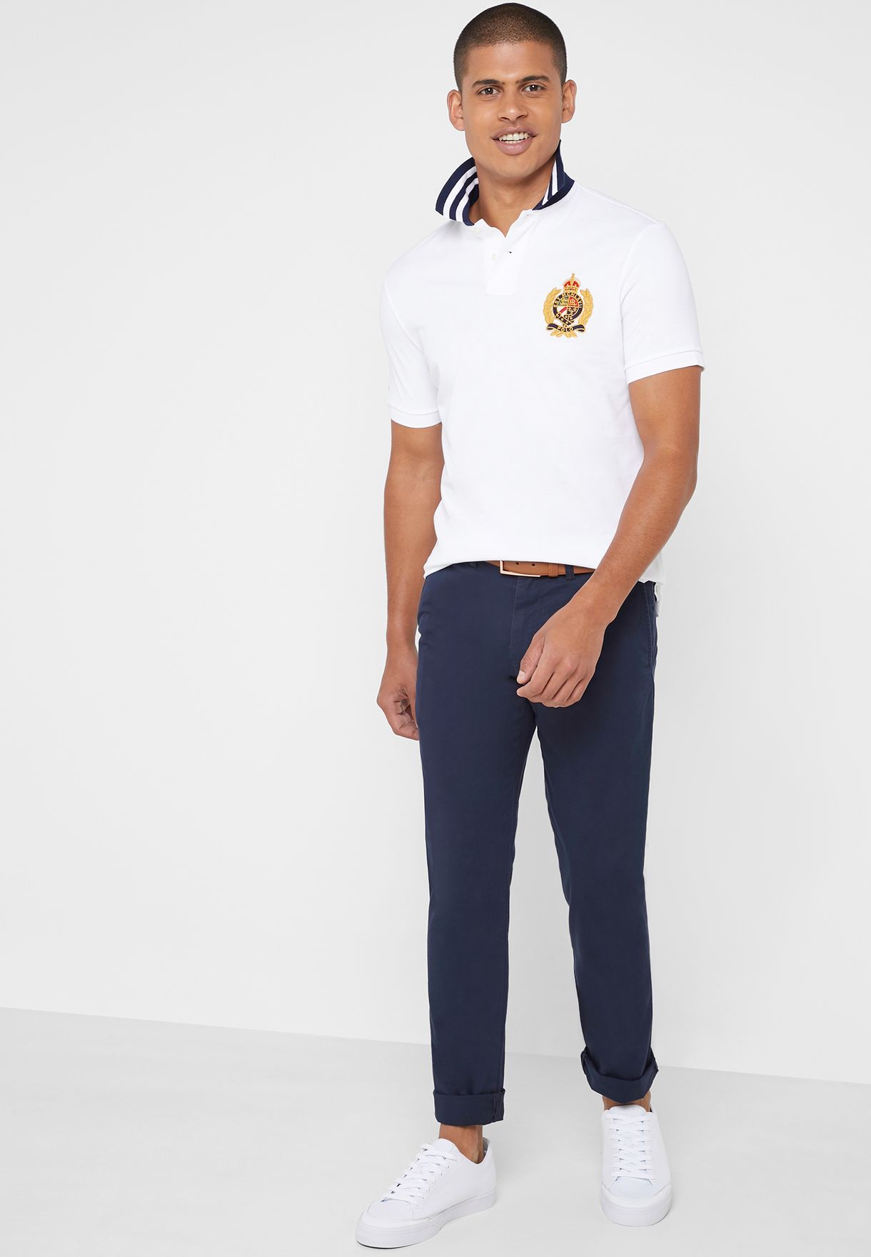 ralph lauren slim fit chinos navy