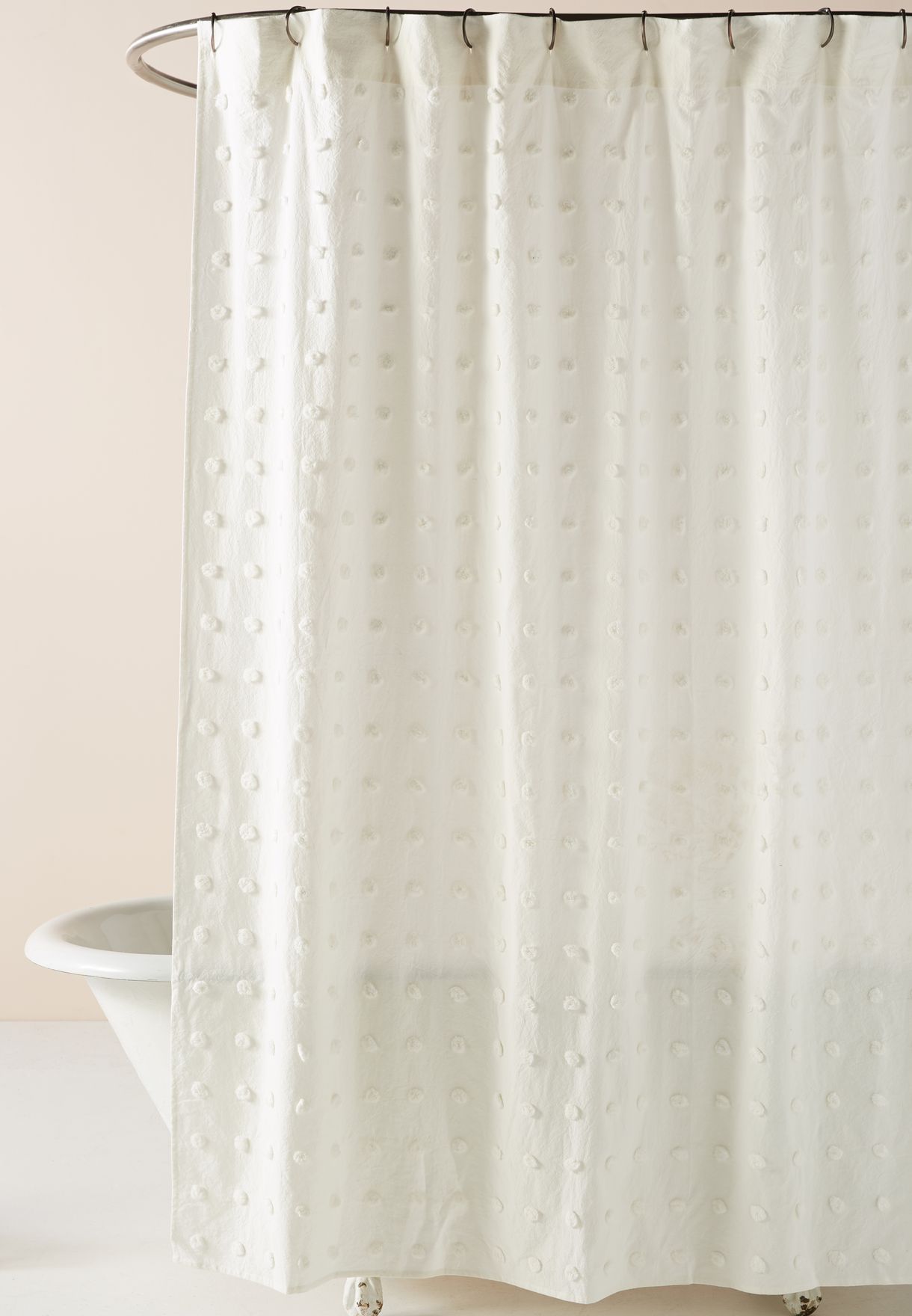 Tufted Makers Shower Curtain, Tufted Shower Curtain