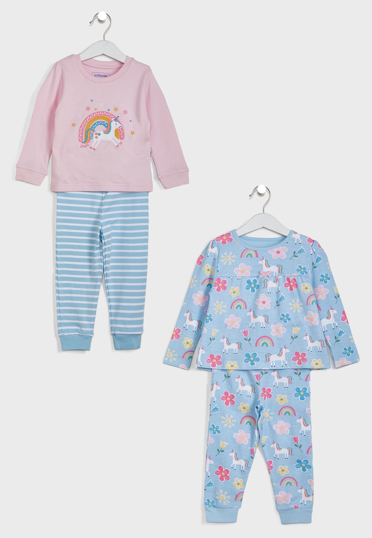 Kids 2 Pack Unicorn Print Pyjama Set