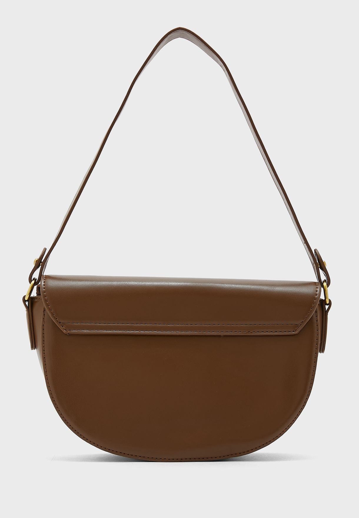 Minimal Handbag With Long And Short Straps