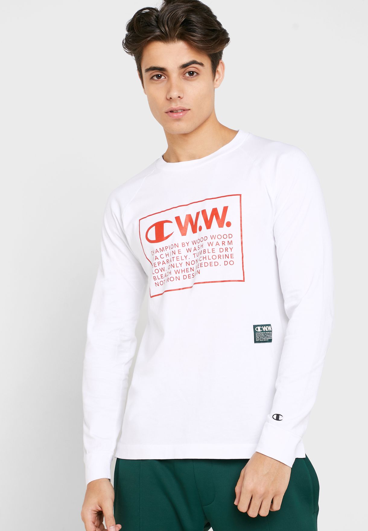 Champion White Wood Wood Rodney T-shirt 