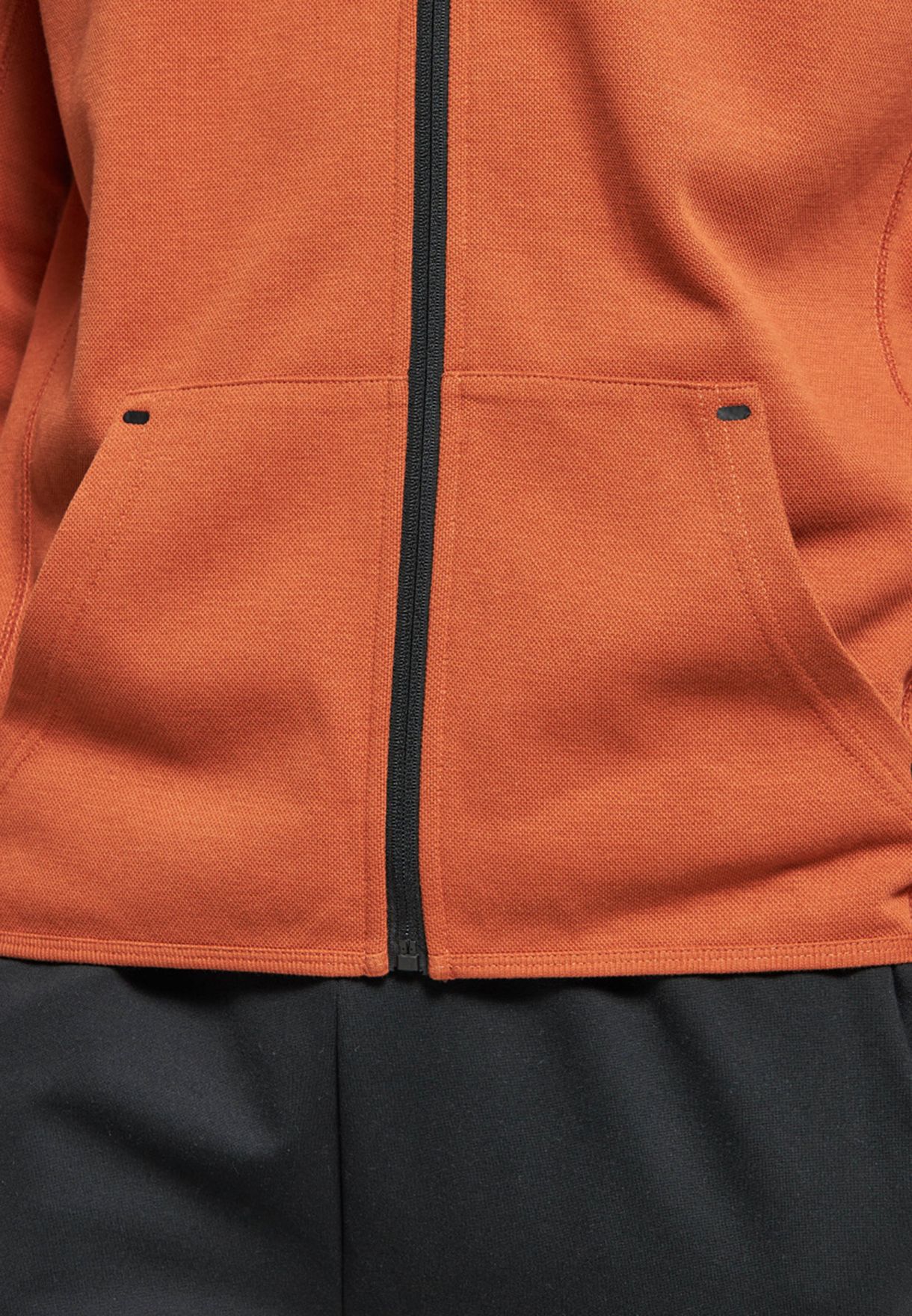 Logo Printed Zip Through Hooded Jacket