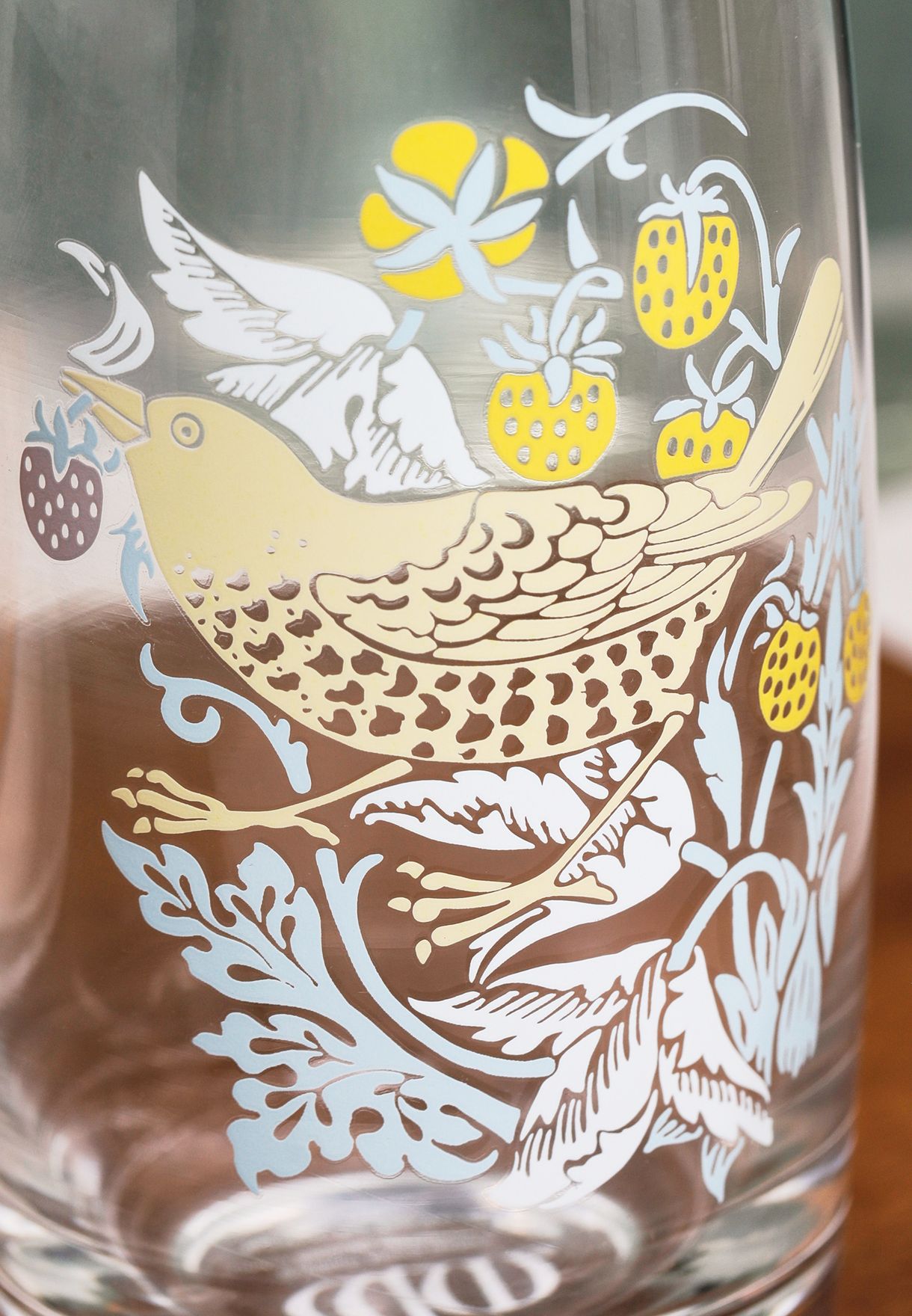 Strawberry Thief Set Of 2 Glasses