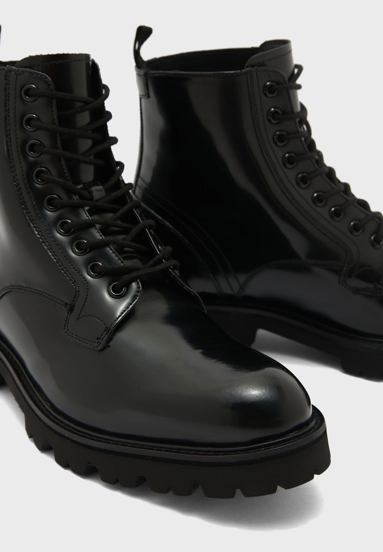 Buy Ted Baker black Ryion Cleated Sole Derby Boot for Men in Riyadh, Jeddah