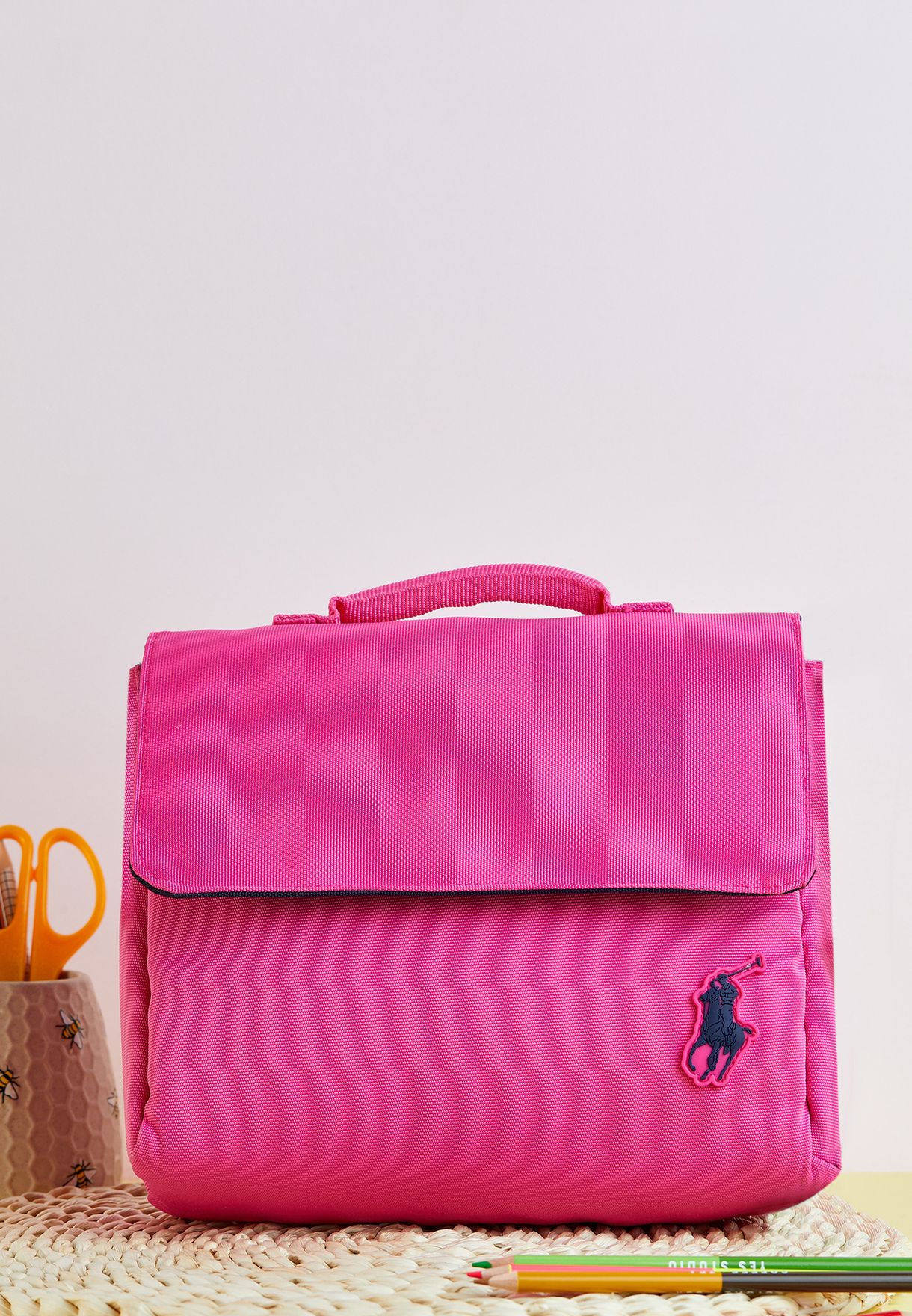 Buy Polo Ralph Lauren pink Logo Lunch Bag With Handle for Women in Riyadh,  Jeddah