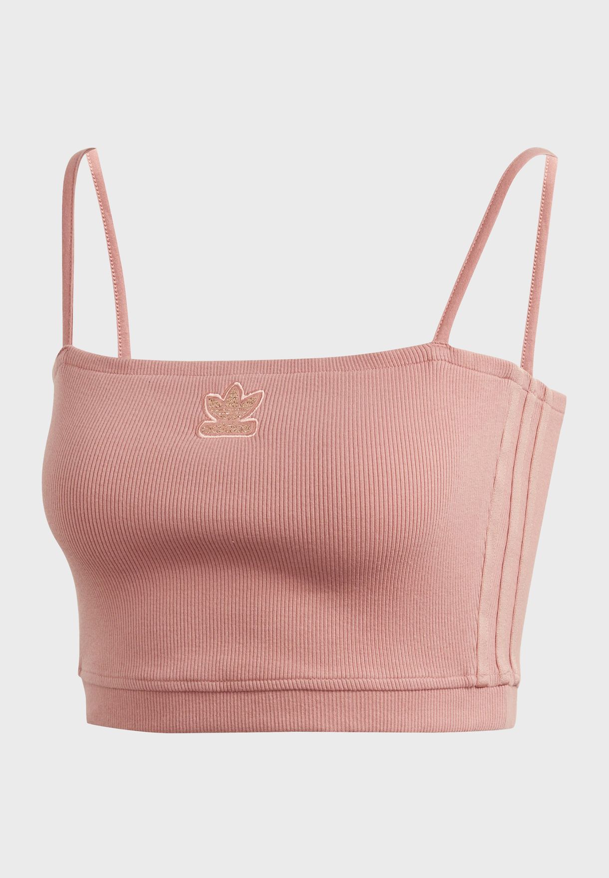 adidas peach crop top