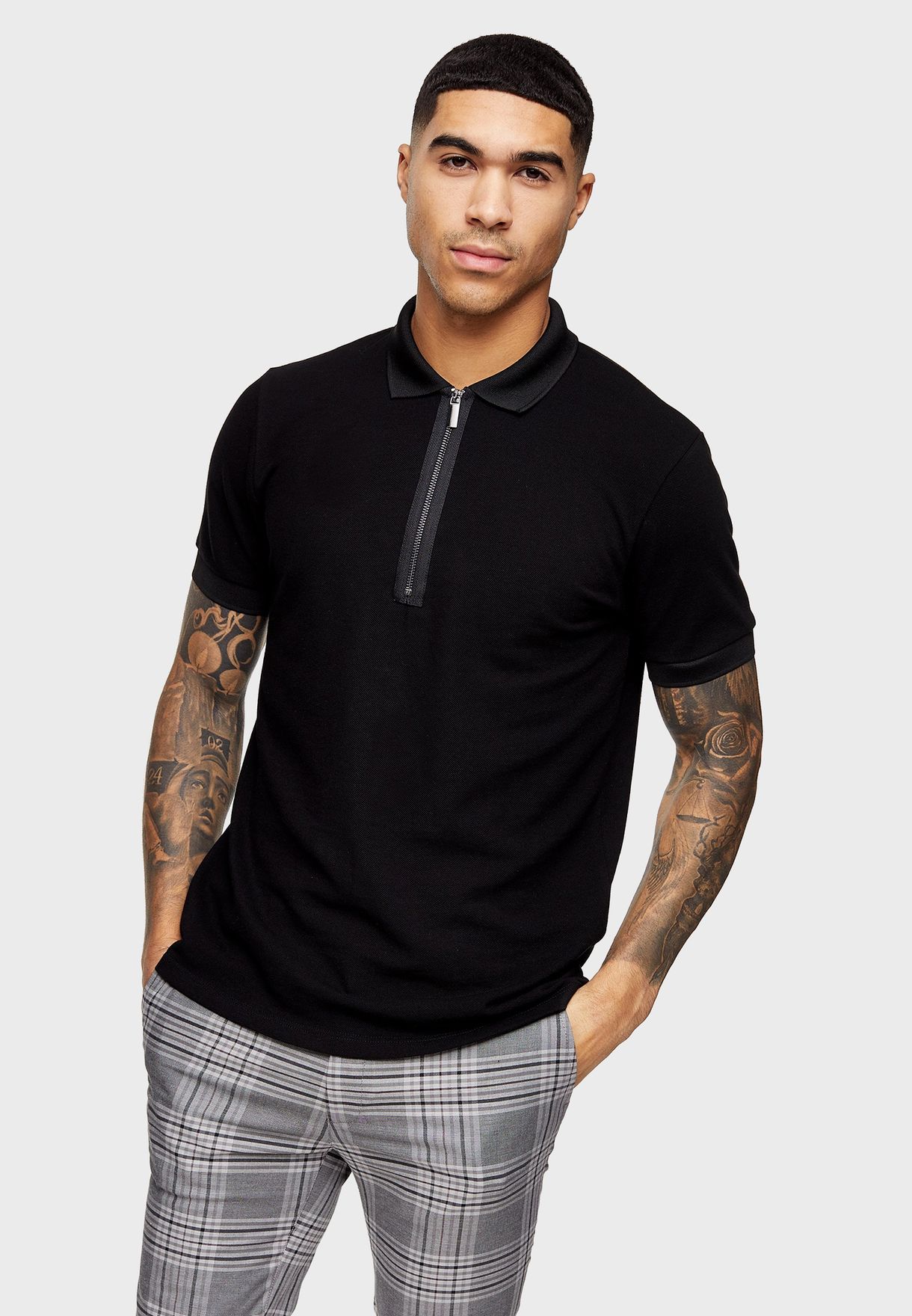 topman zip polo