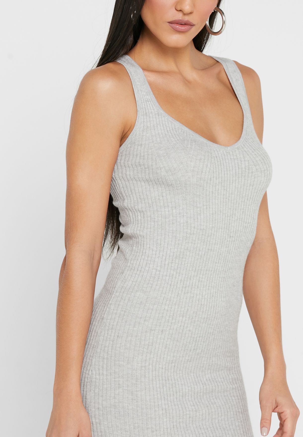 Strappy Knitted Bodycon Dress
