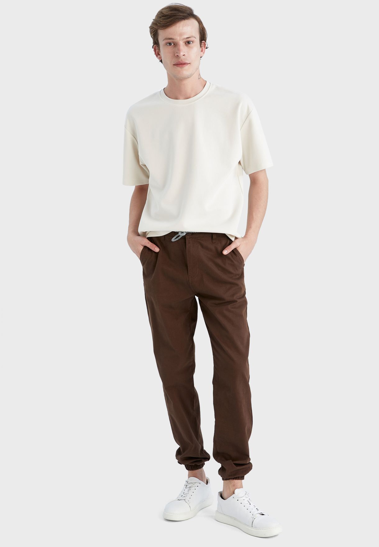 Essential Drawstring Relaxed Fit Pants