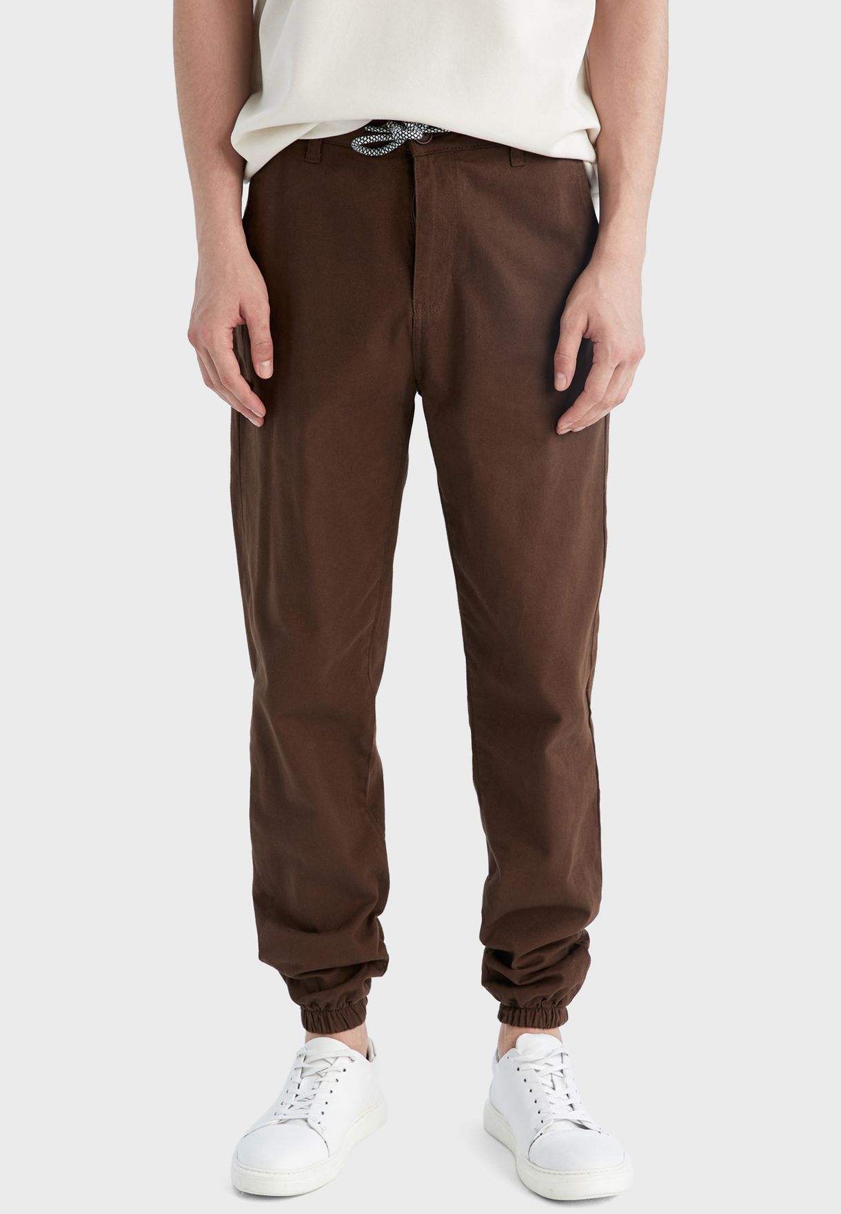 Essential Drawstring Relaxed Fit Trousers