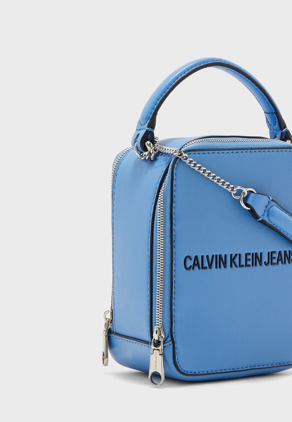 Buy Calvin Klein Jeans blue Square Shape Crossbody for Women in Riyadh,  Jeddah