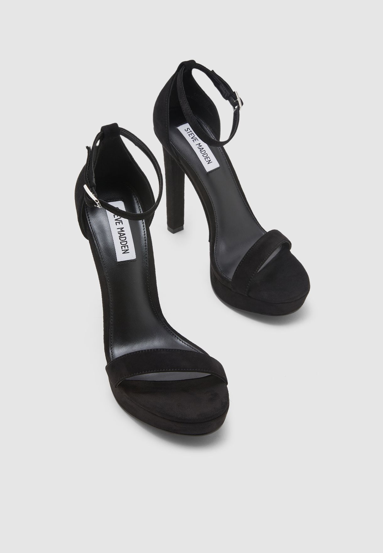 steve madden black strap sandals