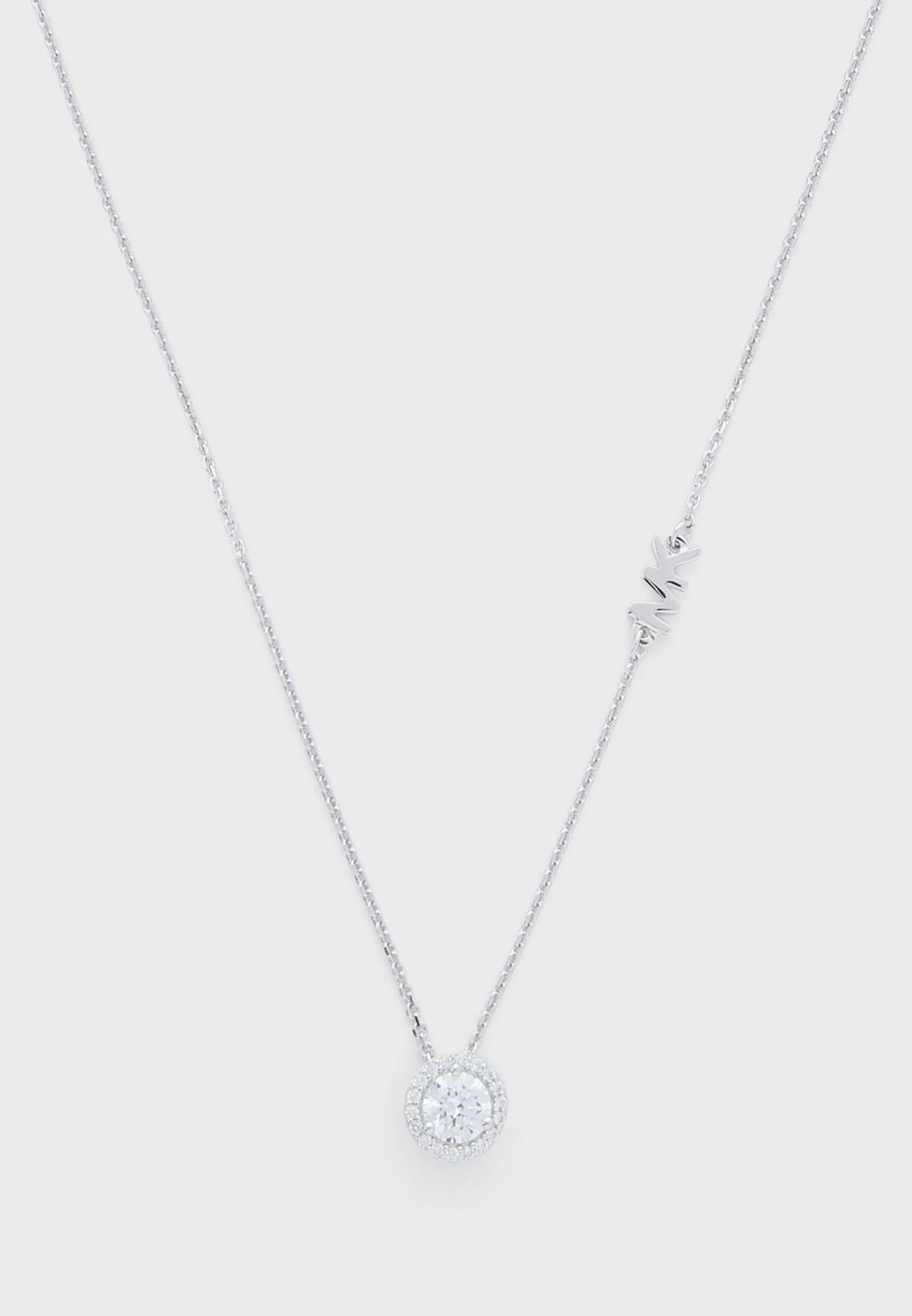 Round Stone Detail Necklace