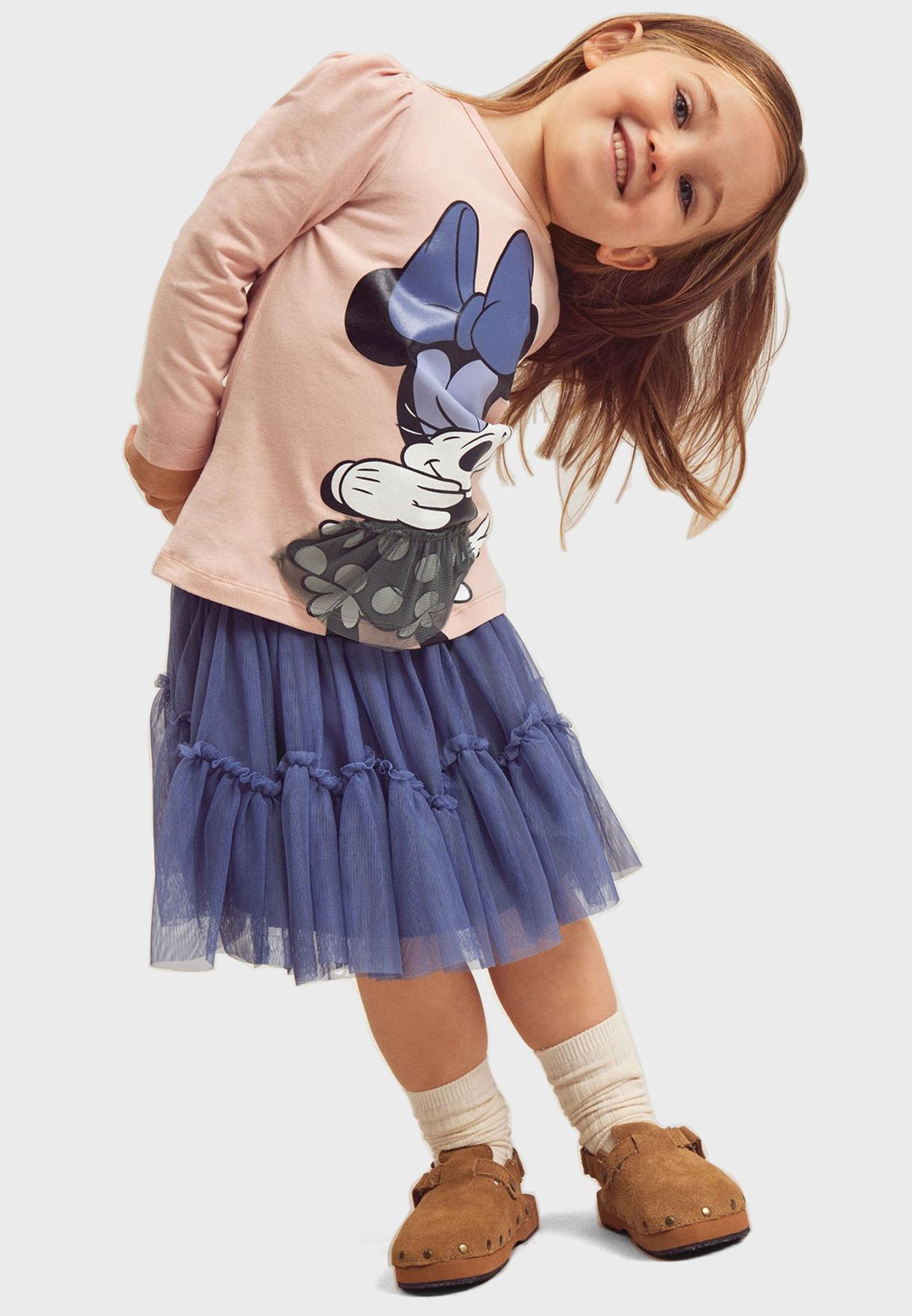 Kids Minnie Mouse Print T-Shirt