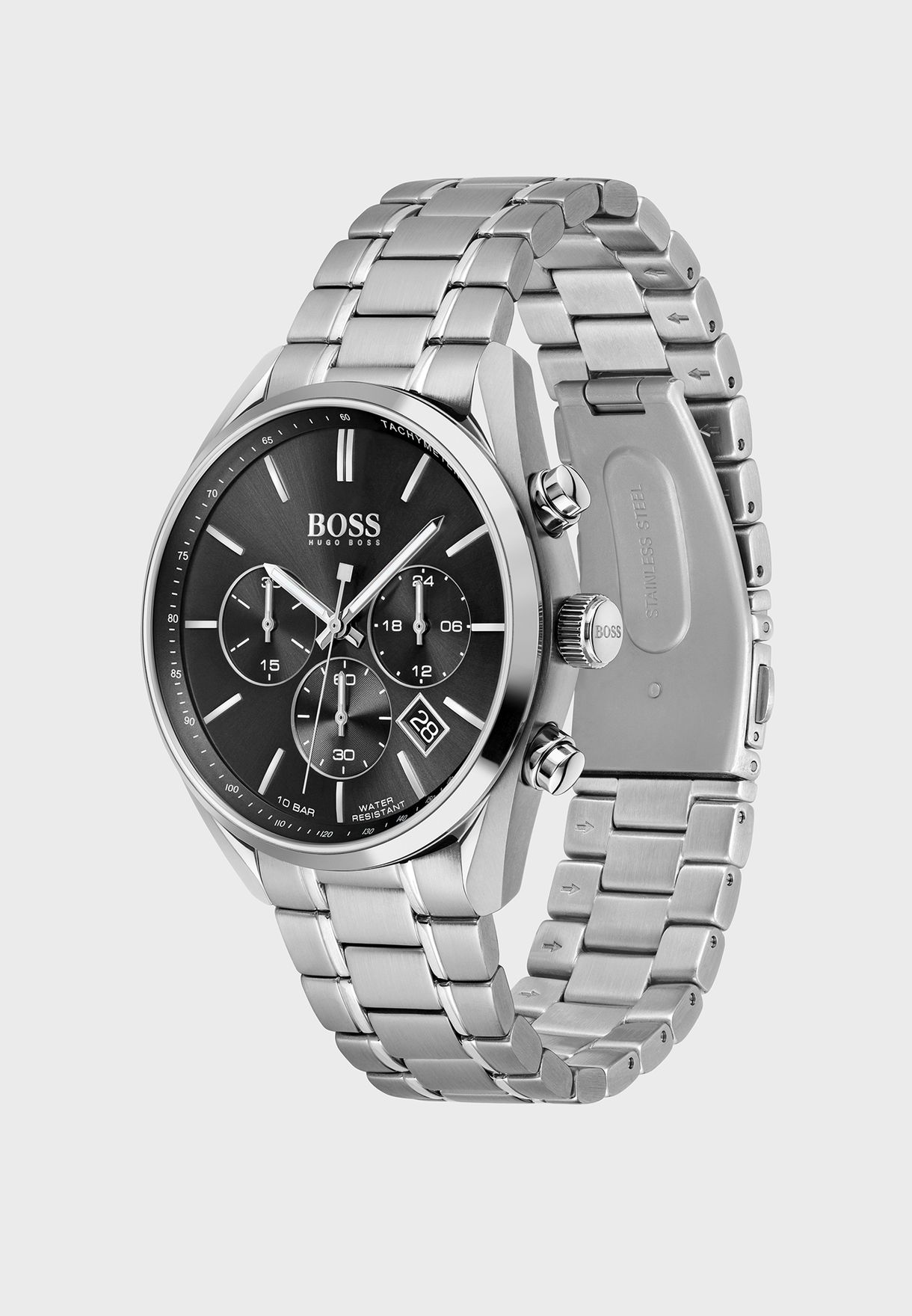 Stainless Steel Strap Chronograph Watch