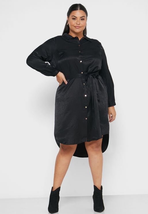 womens plus shirt dress