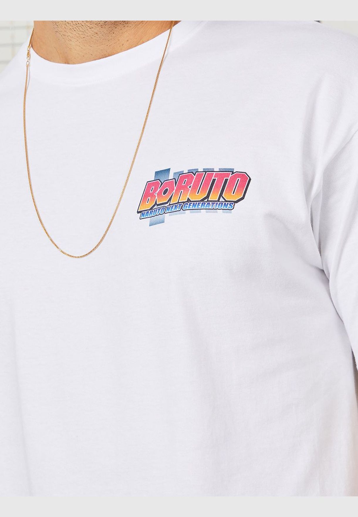 Boruto Back and Front Print Oversized T-shirt