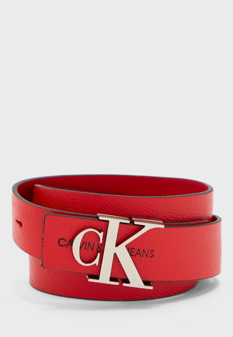calvin klein red belt
