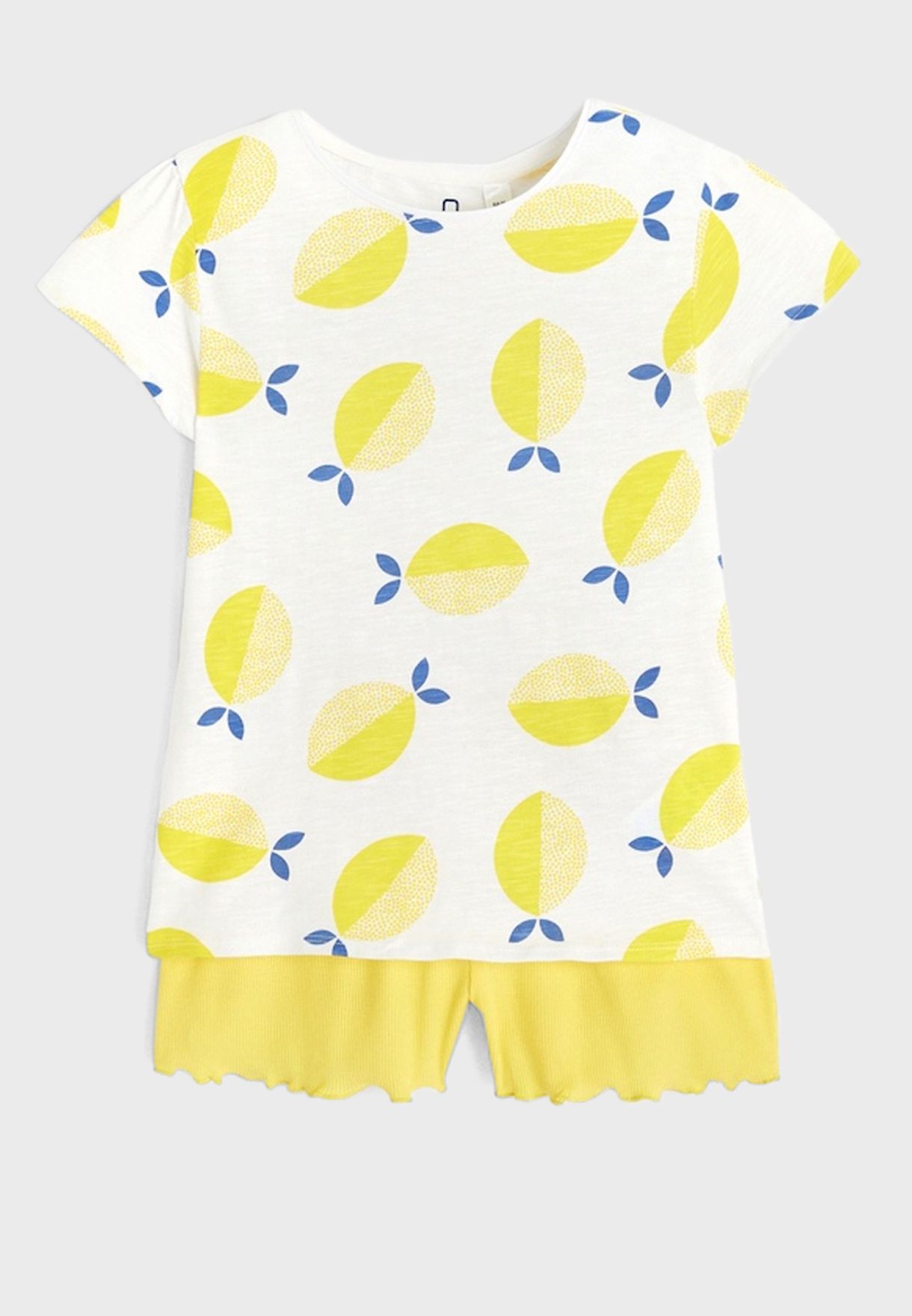 Kids Lemon Print Pyjama Set