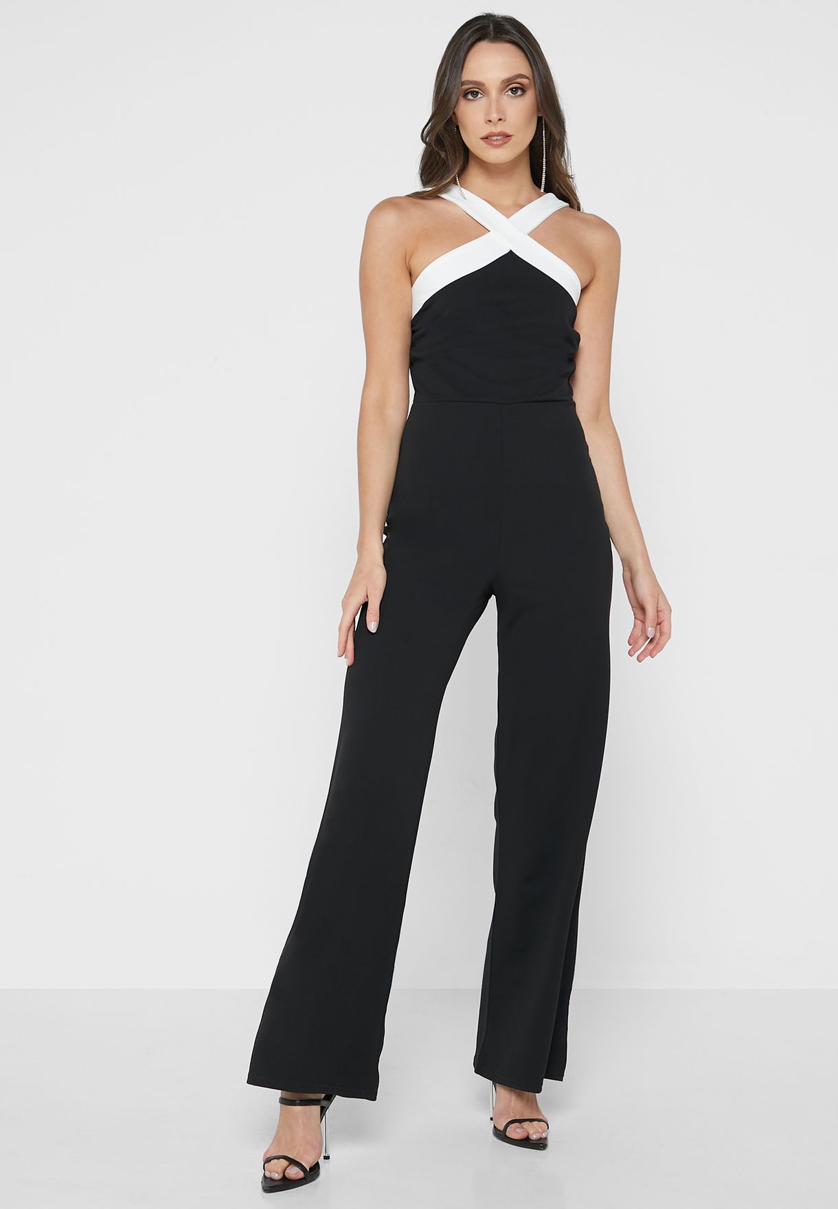 quiz halter neck jumpsuit