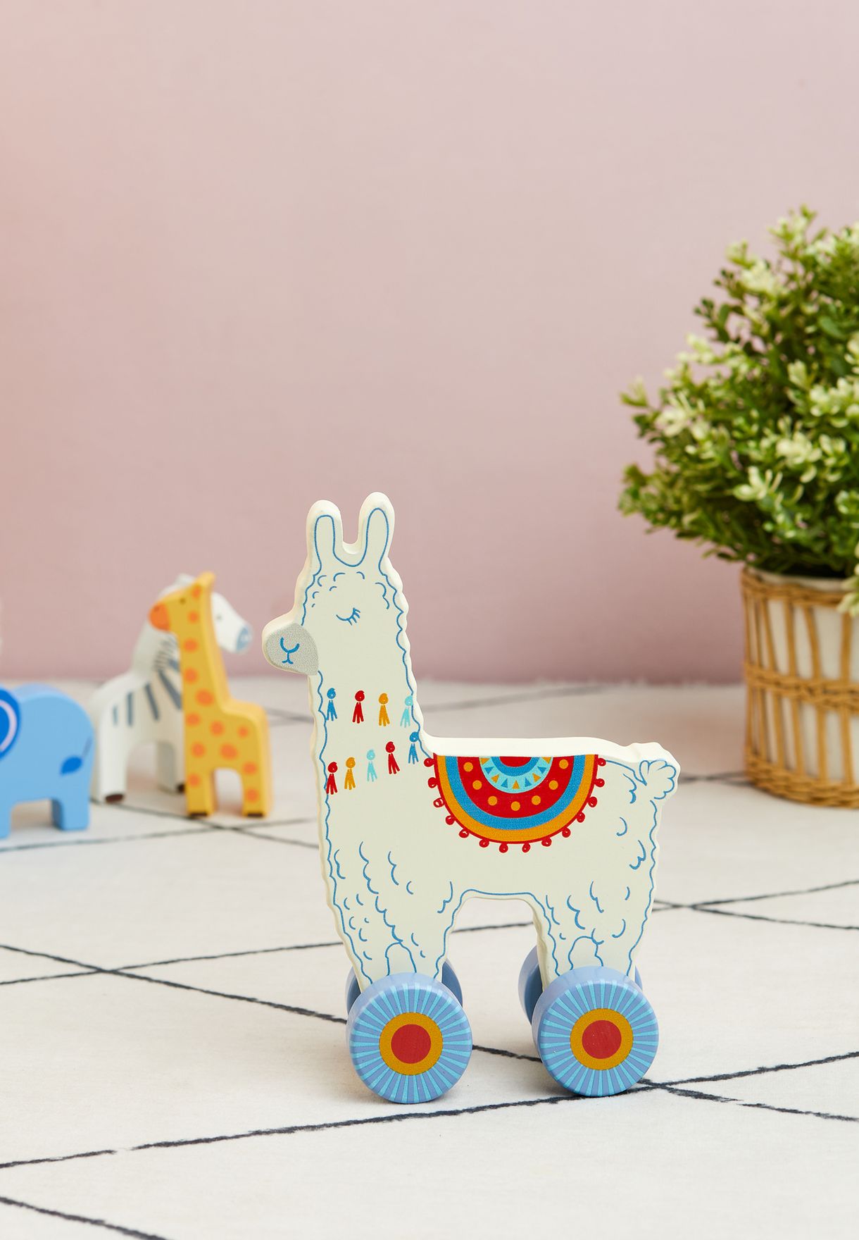 Llama Push-Along Toy