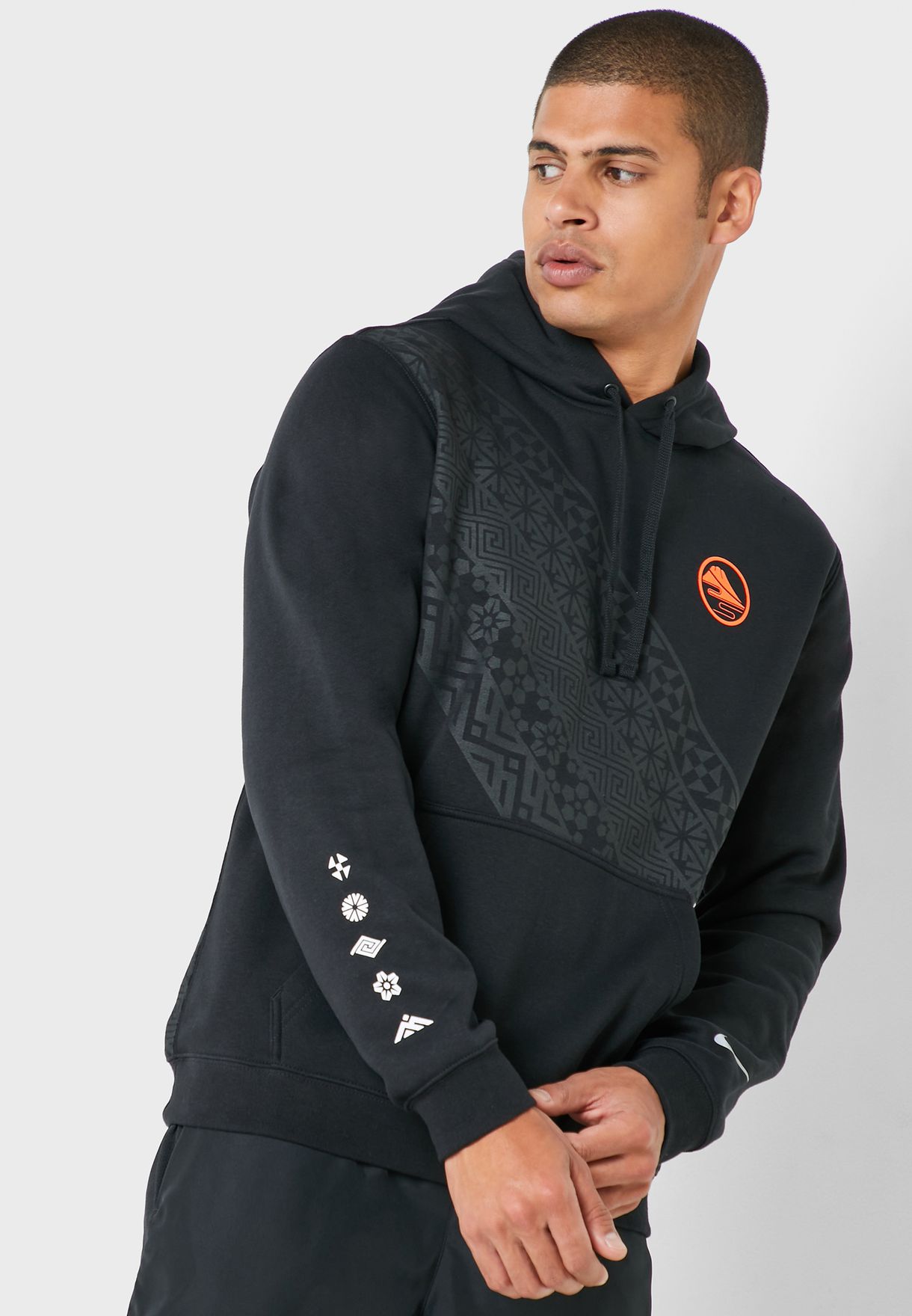 nike black club hoodie